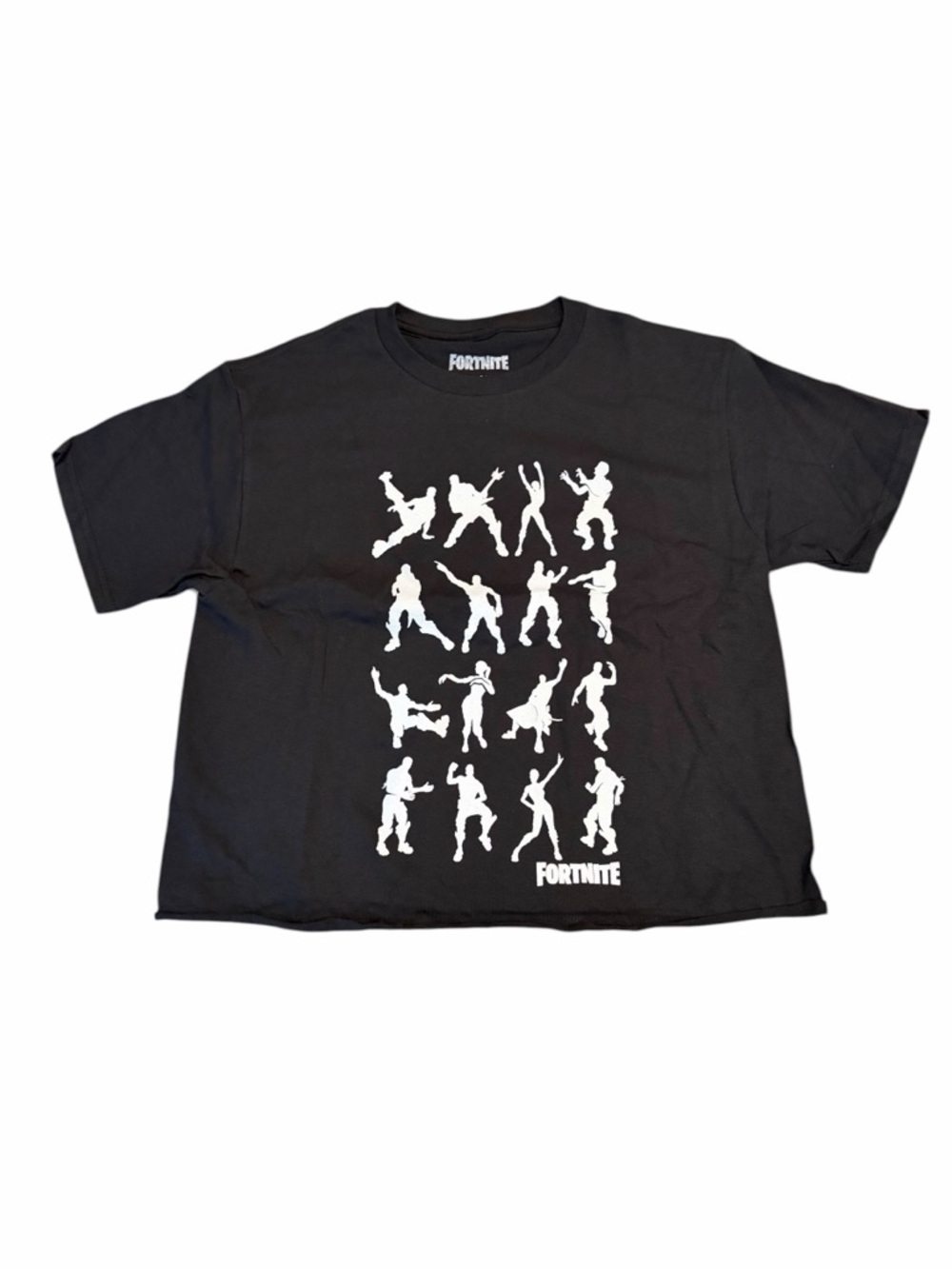 Fortnite Emote Dance Graphic Tee Black Youth NWOT Gamer Shirt